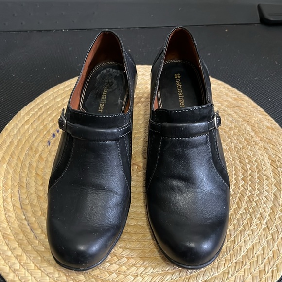 Naturalizer Leather slip-on Block Heel Shoes Size 7.5 - Picture 3 of 12